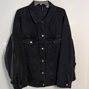H&M Divided Black Denim Jacket